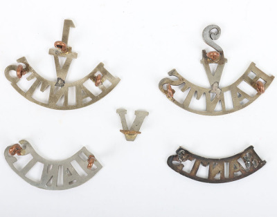 1st & 2nd Volunteer Battalions Hampshire Regiment Shoulder Titles - 2