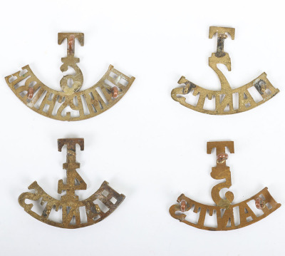 4x Territorial Hampshire Regiment Shoulder Titles - 2