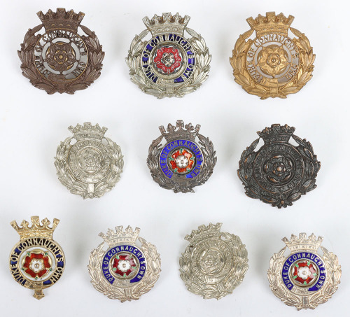 Grouping of 6th Battalion Hampshire Regiment Collar Badges