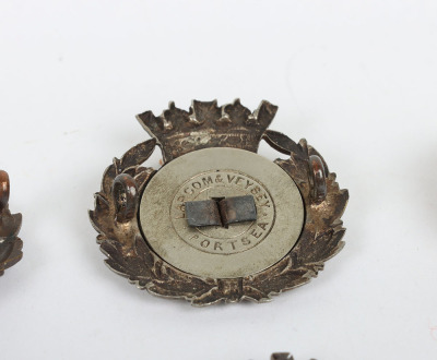 Grouping of 6th Battalion Hampshire Regiment Collar Badges - 6
