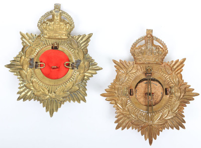 Post 1902 Royal Guernsey Light Infantry and Royal Jersey Light Infantry Other Ranks Helmet Plates - 6