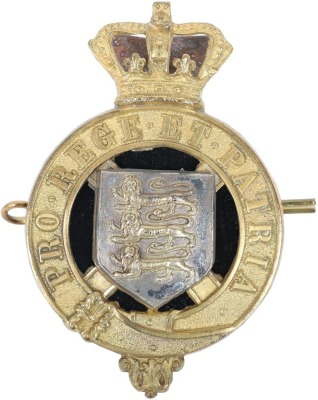 Victorian Royal Guernsey Light Infantry Officers Glengarry Badge