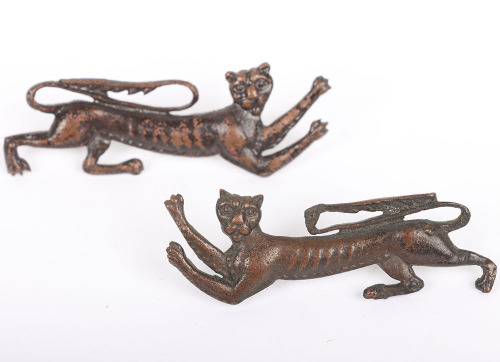 Guernsey Militia Officers Collar Badges