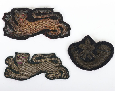 Guernsey Militia Officers Frockcoat Collar Badges