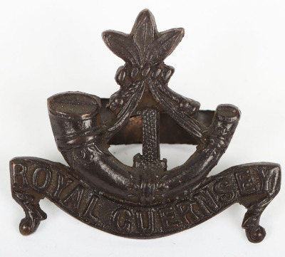 1st Royal Guernsey Light Infantry Officers Headdress Badge