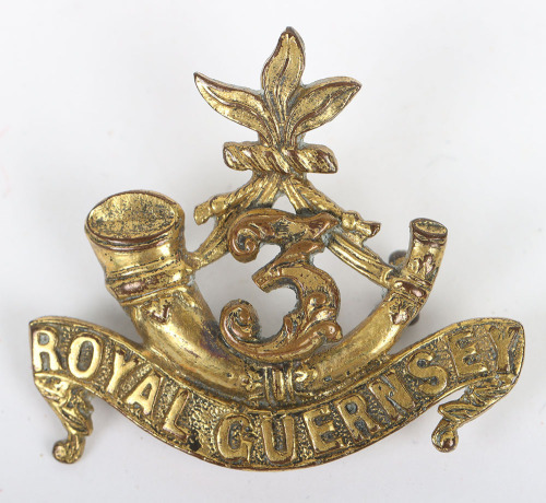 3rd Royal Guernsey Light Infantry Officers Headdress Badge