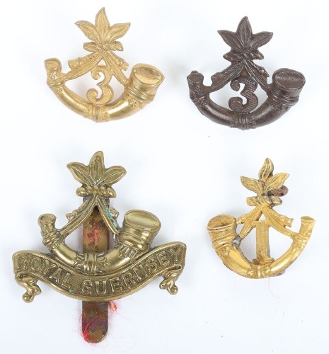 Royal Guernsey Light Infantry Headdress Badges