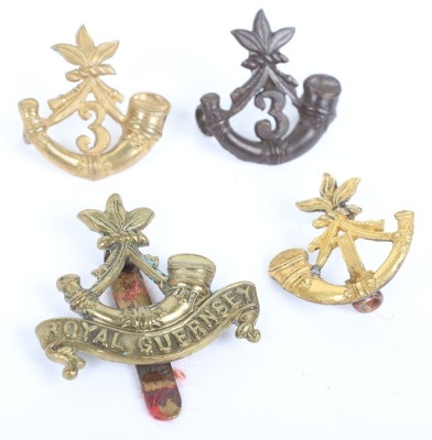 Royal Guernsey Light Infantry Headdress Badges - 2