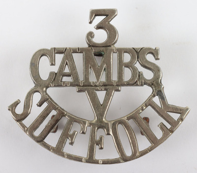 3rd (Cambridgeshire) Volunteer Battalion Suffolk Regiment Shoulder Title