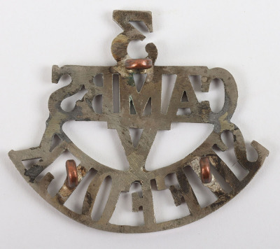 3rd (Cambridgeshire) Volunteer Battalion Suffolk Regiment Shoulder Title - 2