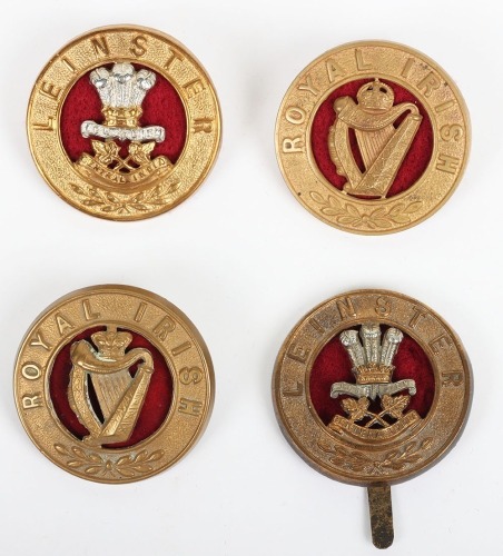 Irish Regiment Helmet Plate Centres & Pagri Badge