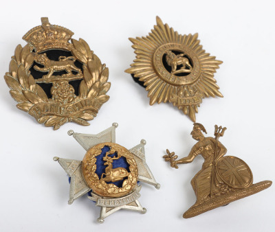 4x British Foreign Service Helmet Badges - 2