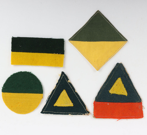 Grouping of WW2 South African Cloth Formation Signs