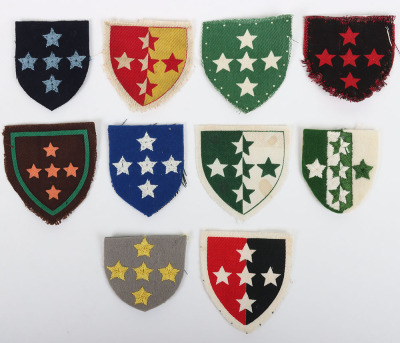 Grouping of WW2 British Southern Command Cloth Formation Signs