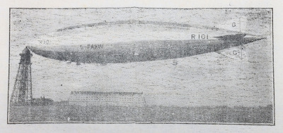 Printed Memorial Memento of the British Airship R101 - 2