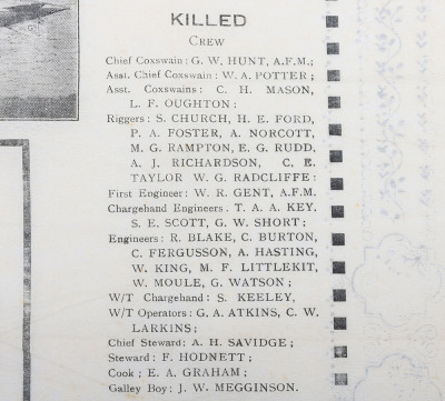 Printed Memorial Memento of the British Airship R101 - 7