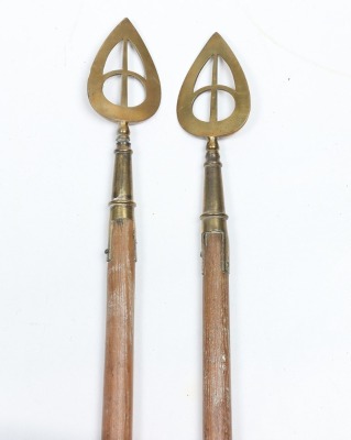 Fine Pair of British Infantry Colour Poles Pre-1858 - 4