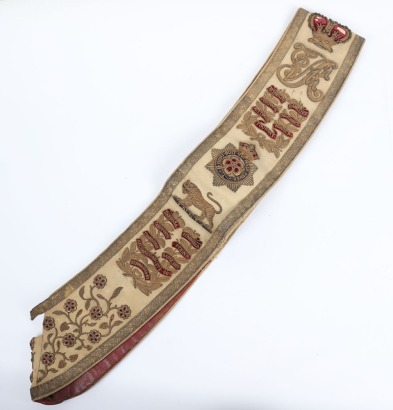 Victorian Hampshire Regiment Drum Majors Sash