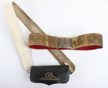 British Victorian Cavalry Officers Dress Waist Belt