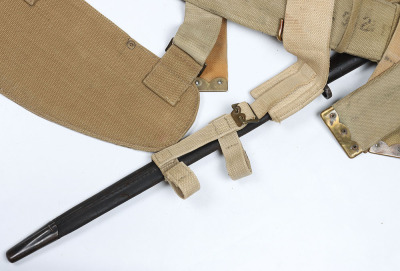 WW1 British 08 Pattern Webbing Set with 1907 Bayonet - 9