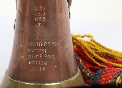 1915 Dated Hants Royal Garrison Artillery Bugle - 8