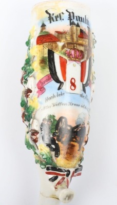 Imperial German Reservists Ceremonial Pipe No8 Rhineland Foot Artillery - 5