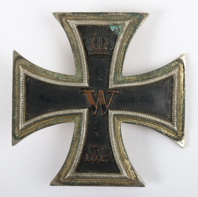 1914 Iron Cross 1st Class by Wilhelm Deumer, L&uuml;denscheid