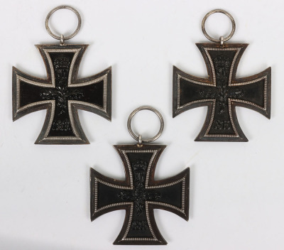 3x Imperial German 1914 Iron Cross 2nd Class Medals - 5