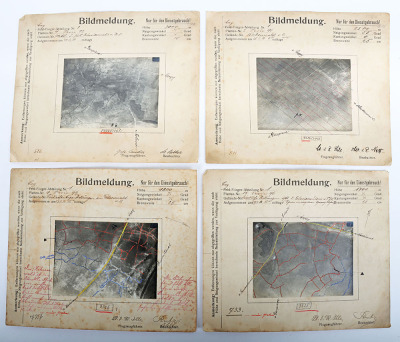 8x Imperial German Air Service Aerial Photograph Reports (Bildmeldung) of the Southern Sector of the Somme in 1916 and 1917 - 2