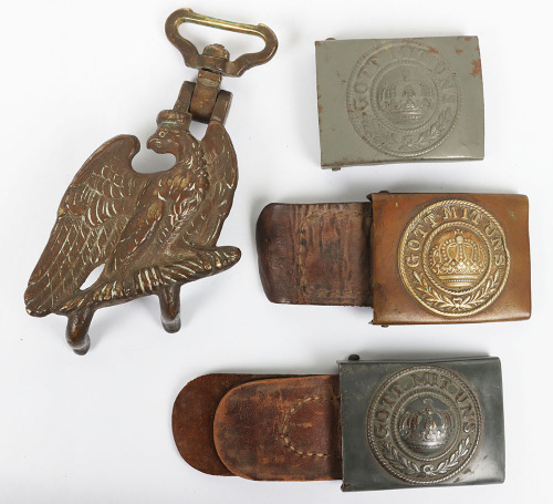 3x WW1 German Prussian Belt Buckles