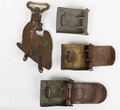 3x WW1 German Prussian Belt Buckles - 2