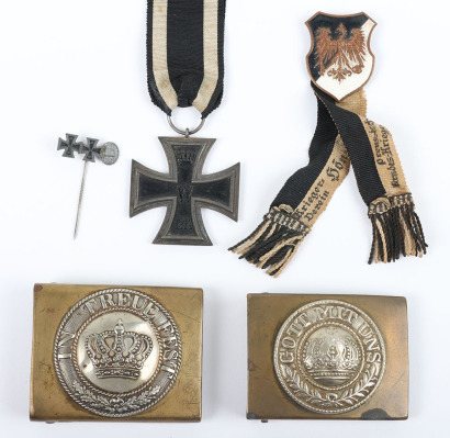 Imperial German Prussian and Bavarian Buckle Grouping