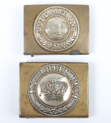 Imperial German Prussian and Bavarian Buckle Grouping - 5