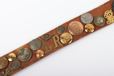 WWI German Souvenir &lsquo;Hate Belt&rsquo; Assembled by Sergeant L.R. RIDGE, HQ Coy, United States 38th Infantry - 2