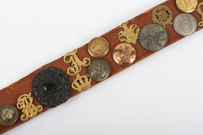 WWI German Souvenir &lsquo;Hate Belt&rsquo; Assembled by Sergeant L.R. RIDGE, HQ Coy, United States 38th Infantry - 3