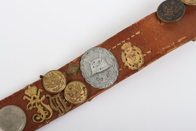 WWI German Souvenir &lsquo;Hate Belt&rsquo; Assembled by Sergeant L.R. RIDGE, HQ Coy, United States 38th Infantry - 5