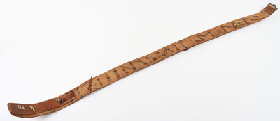 WWI German Souvenir &lsquo;Hate Belt&rsquo; Assembled by Sergeant L.R. RIDGE, HQ Coy, United States 38th Infantry - 7