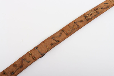 WWI German Souvenir &lsquo;Hate Belt&rsquo; Assembled by Sergeant L.R. RIDGE, HQ Coy, United States 38th Infantry - 10