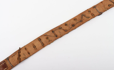 WWI German Souvenir &lsquo;Hate Belt&rsquo; Assembled by Sergeant L.R. RIDGE, HQ Coy, United States 38th Infantry - 11
