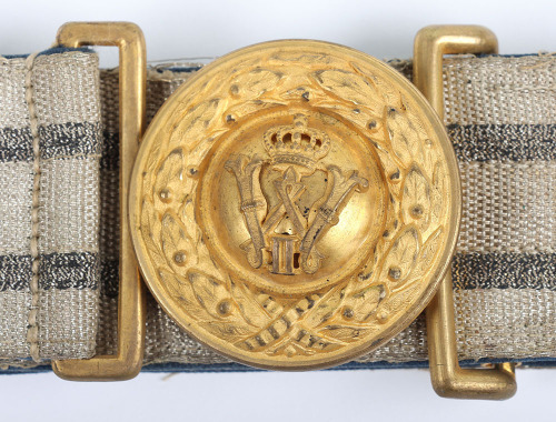 Imperial German Officers Brocade Belt and Buckle