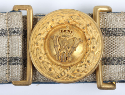 Imperial German Officers Brocade Belt and Buckle