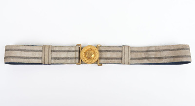 Imperial German Officers Brocade Belt and Buckle - 5