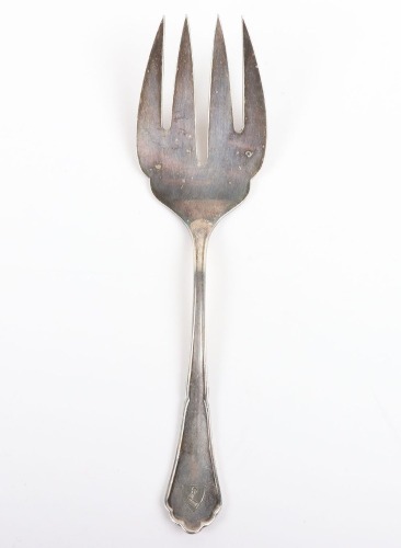 Hermann G&ouml;ring &ldquo;Karinhalle&rdquo; Silver Serving Fork by H.J. Wilm, Berlin