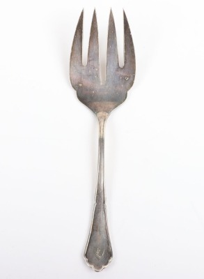 Hermann G&ouml;ring &ldquo;Karinhalle&rdquo; Silver Serving Fork by H.J. Wilm, Berlin