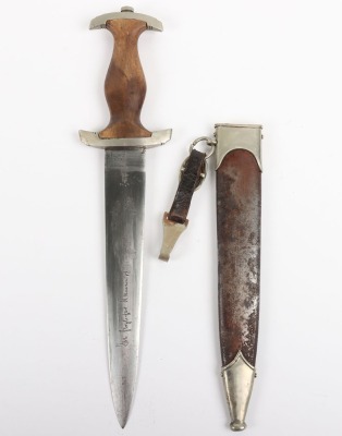 Third Reich Partial Ground R&ouml;hm Inscription SA (Sturmabteilung) Dress Dagger by Ernst Pack & Sohn, Solingen - 3