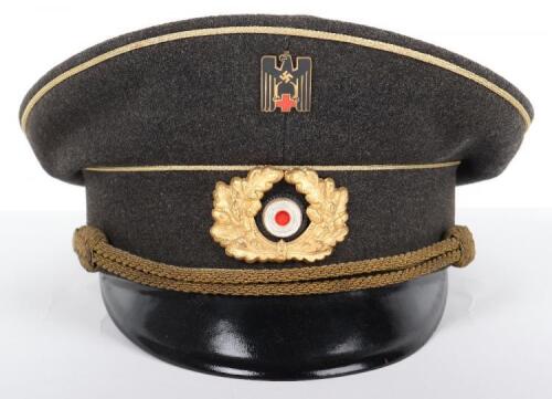 Third Reich Deutsche Rotes Kreuz (D.R.K) Leaders Peaked Cap