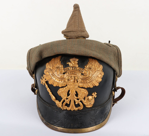 Imperial German Infantry Regiment Nr 74 (1st Hannover) Other Ranks Pickelhaube with Original Trench Cover,