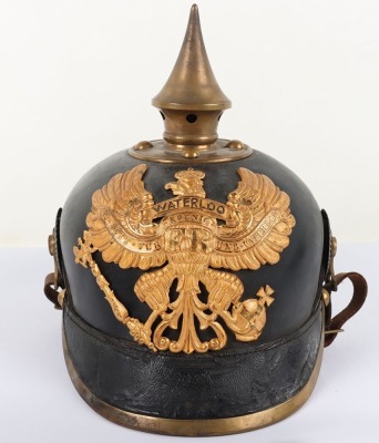 Imperial German Infantry Regiment Nr 74 (1st Hannover) Other Ranks Pickelhaube with Original Trench Cover, - 2