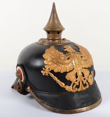 Imperial German Infantry Regiment Nr 74 (1st Hannover) Other Ranks Pickelhaube with Original Trench Cover, - 4