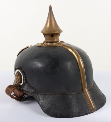 Imperial German Infantry Regiment Nr 74 (1st Hannover) Other Ranks Pickelhaube with Original Trench Cover, - 8